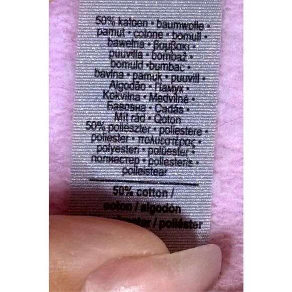 “Have a Holly Dolly Christmas” Light Pink Crewneck Holiday Sweatshirt Medium - Picture 6 of 11